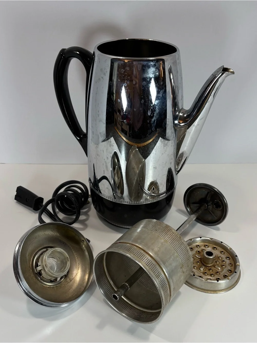 Vintage Sunbeam Deluxe Automatic Percolator AP-16 | 10 Cup - Tested Works
